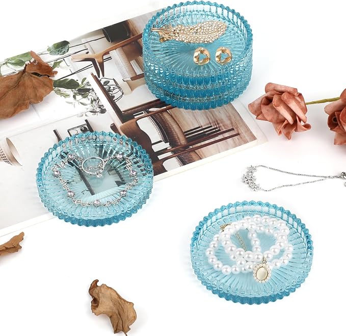 Modern Clear Coaster Set of 5- Glass Coasters - Image 6