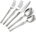 Lazycorner 30 Pcs Silverware Set Flatware Set 18/10 Stainless Steel Utensils by Lazycorner