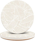 Ceramic Absorbent Table Coasters Set of 2 by HIYALOT
