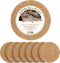 13 in Round Woven Boho Placemats Set of 8, Wicker Rattan Place Mats Chargers by BavifyBaking