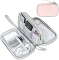FYY Electronic Organizer, Travel Tech Pouch Bag, Light Pink | Wrist Strap by FYY