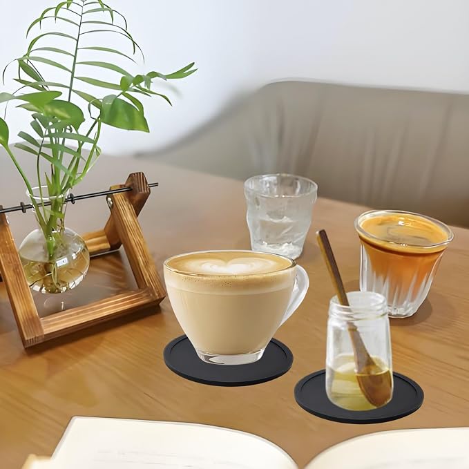5 Pack Silicone Coasters, Non-Slip Cup Coasters - Image 5