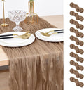 Coffee Cheesecloth Table Runner Cheese Cloth Wedding Birthday Party Decor | by Joanlody