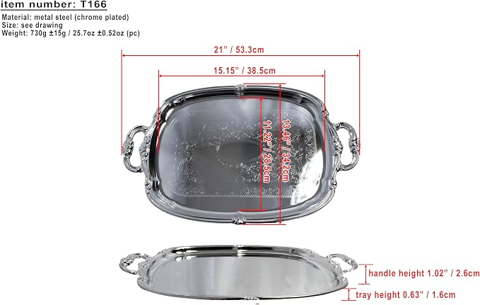 21-Inch x 13.5-Inch Elegant Victoria Floral Engraved - Image 5