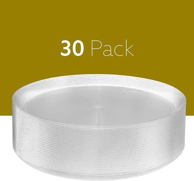 PLASTICPRO Plastic Party Plates Edge Collection Premium heavyweight Elegant - Image 8
