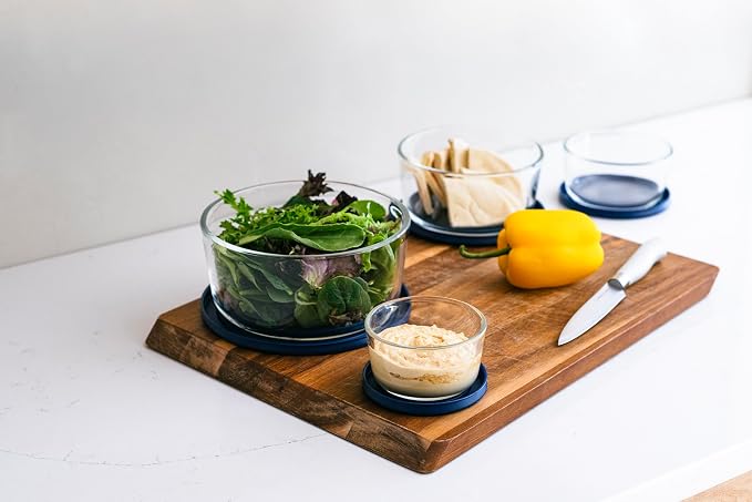 16-Piece Glass Food Storage Containers Set | Round, Microwave & Dishwasher Safe - Image 2