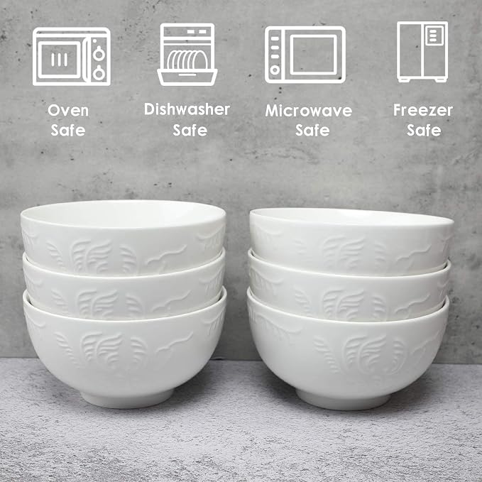 amhomel 6-Pack 24 Ounce Cereal Bowls - Image 6