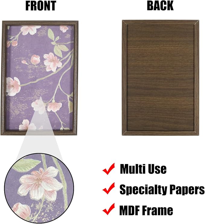 Wooden Valet Tray Floral Base Catchall Nightstand Organizer, Vanity – Vintage - Image 4