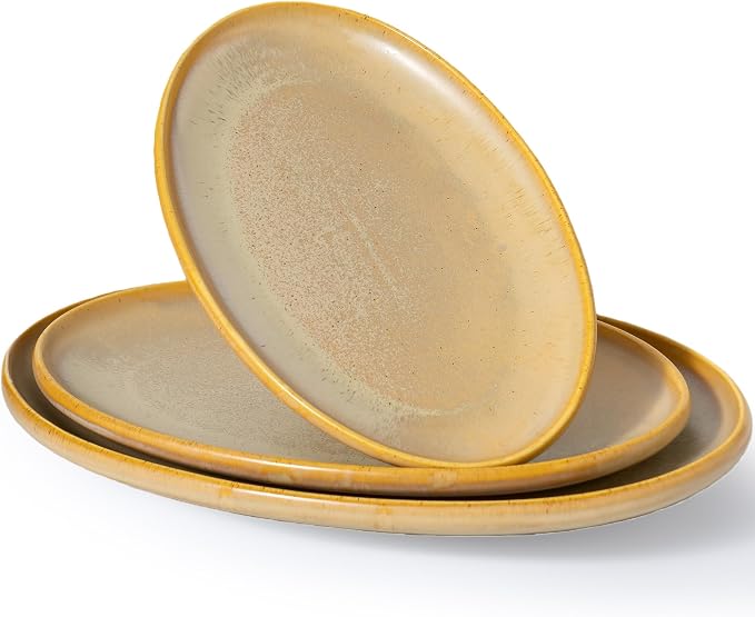 Ceramic Large Serving Platters- Set of 3 Oval Platters by KYBSCZMoment