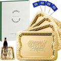 4 Pack 250th Anniversary USA Gold Serving Trays by Zenovlux