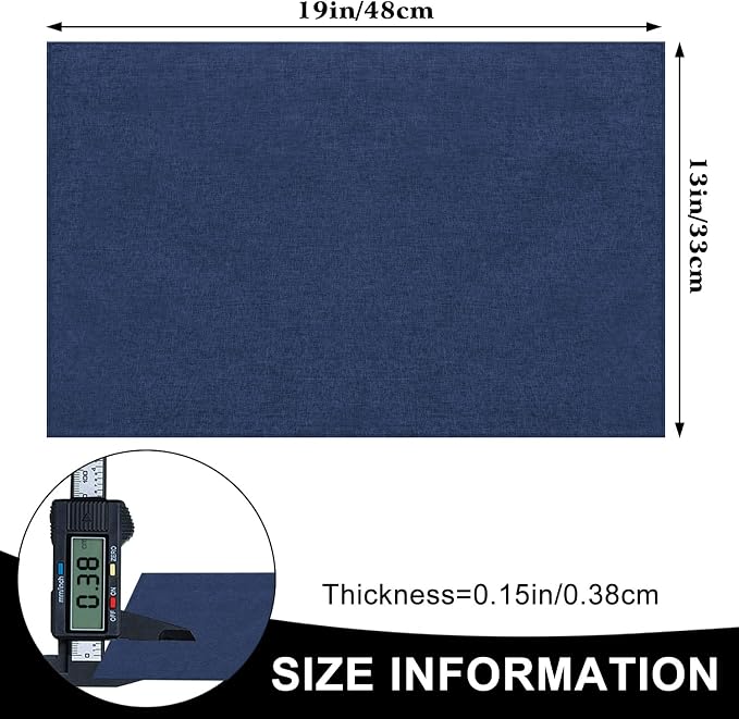 Cloth Placemats Set of 6, Cotton Linen Blend Machine Washable Durable Linen - Image 5