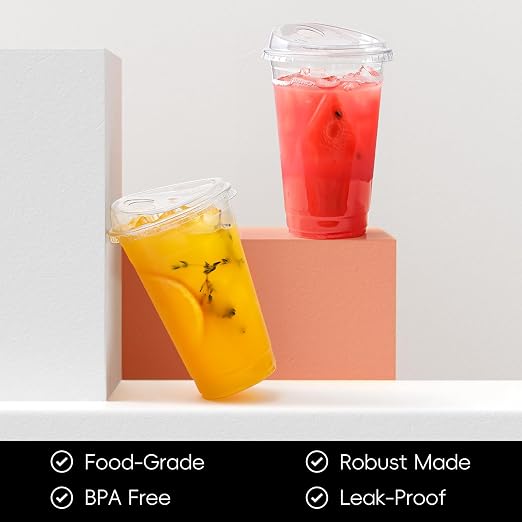 AOZITA 100 Pack 16 oz Plastic Cups - Image 3