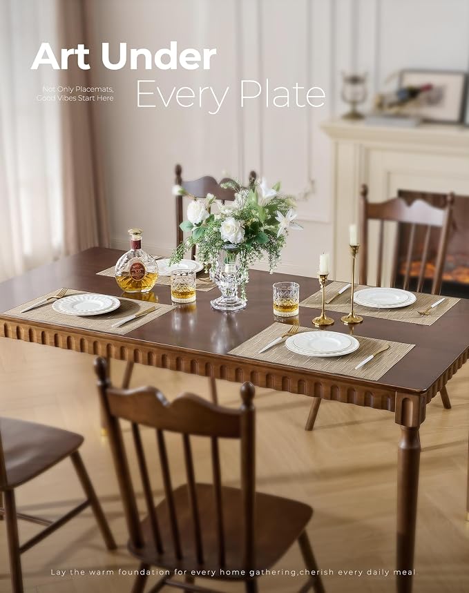 Leetaltree Light Brown Placemats Set of 6 - Image 2