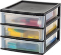IRIS USA 3-Drawer Medium Plastic Stacking Desktop Organizer, stationery by IRISUSA