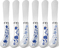 6 Pack Cheese Spreaders bulk 4.95" Stainless Steel Butter Knife by Yiyiring