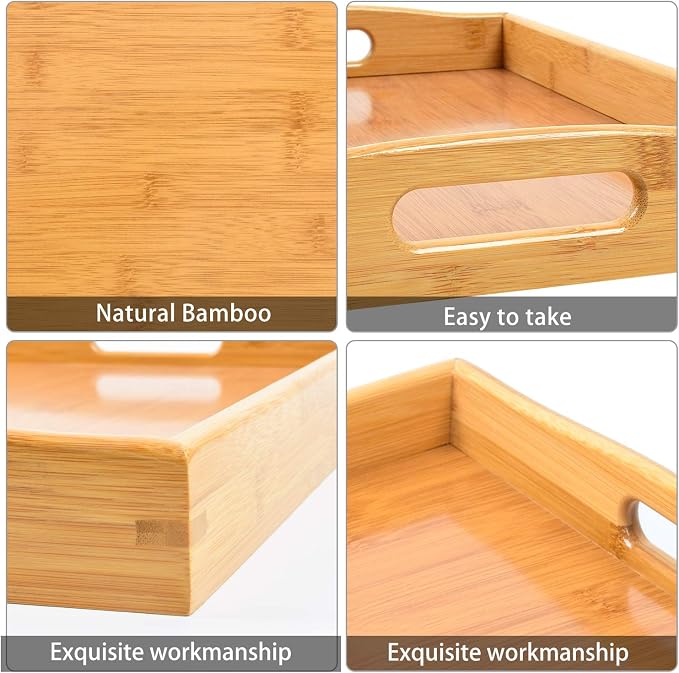 3 Pack Bamboo Serving Trays - Image 6