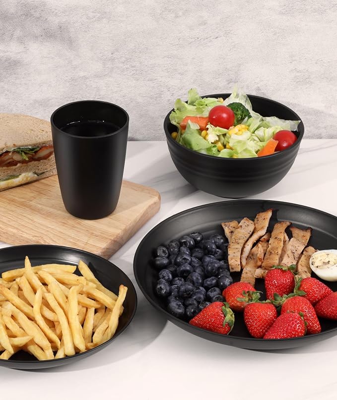 Quatish 32 Piece Plates and Bowls Sets - Image 6