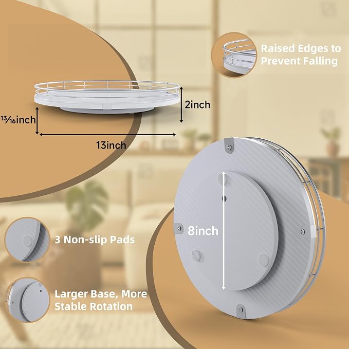 13" Lazy Susan Turntable Organizer - Image 2