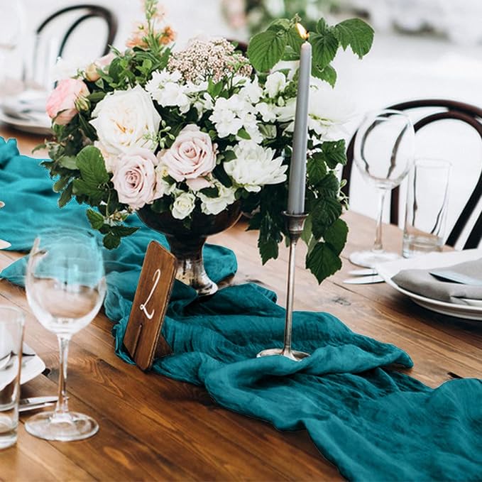 6 Pack Cheesecloth Table Runner 10Ft Christmas Gauze Boho Table Runners - Image 4