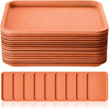 Gerrii 18 Pcs Plastic Fast Food Trays Bulk Restaurant Serving Cafeteria Tray by Gerrii