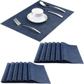 PIGCHCY Placemats Set of 12 Washable Durable Place Mats Vinyl Heat Resistant by PIGCHCY