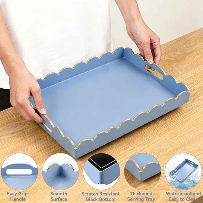 AGIOTA Coffee Table Trays for Living Room Serving Tray - Image 4