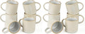 famiware Coffee Mug Set for 6, Star 12 oz Catering Mugs Cup Set by Famiware