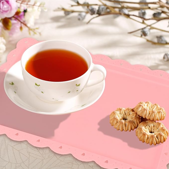 Food Tray, 12 Pack Serving Tray Serving Platter Fruit Dessert Plates, Plastic - Image 7