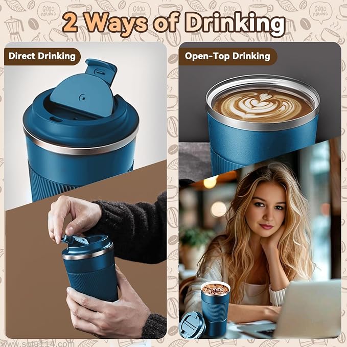 17OZ Travel Coffee Mug Insulated Coffee Cup - Image 8