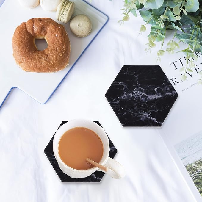 Black Coasters, Marble Coasters - Image 6