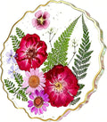 Dried Flower Coaster, Cute Acrylic Drink Cup Mat by Unknown