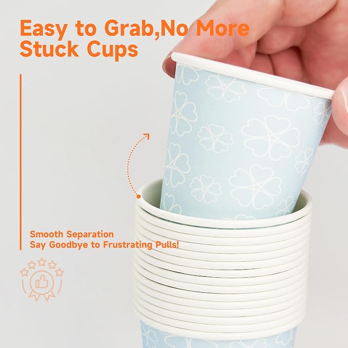 METAPRINT 600 Pack 3 oz Bathroom Cups, Disposable Paper Cups - Image 5