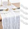 Ivory Cheesecloth Table Runner Cheese Cloth Wedding Birthday Party Decor | 10Ft by Joanlody