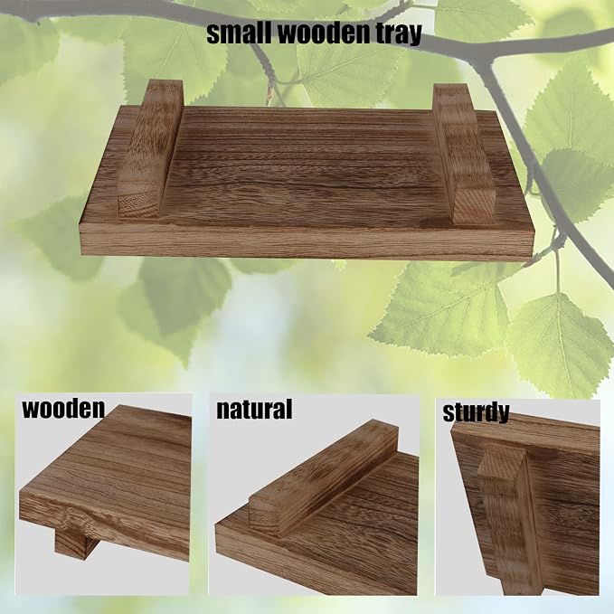 Wood Bathroom Tray Farmhouse Decor Kitchen Soap Holder, Lightweight, Easy Clean - Image 8