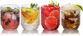 Topsky Vintage Drinking Glass Set of 4, 12 oz Embossed Floral Drinkware Set by HomeandKitchenNO1