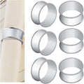 6 Pcs Stainless Steel Bead Side Napkin Rings by frjjthchy