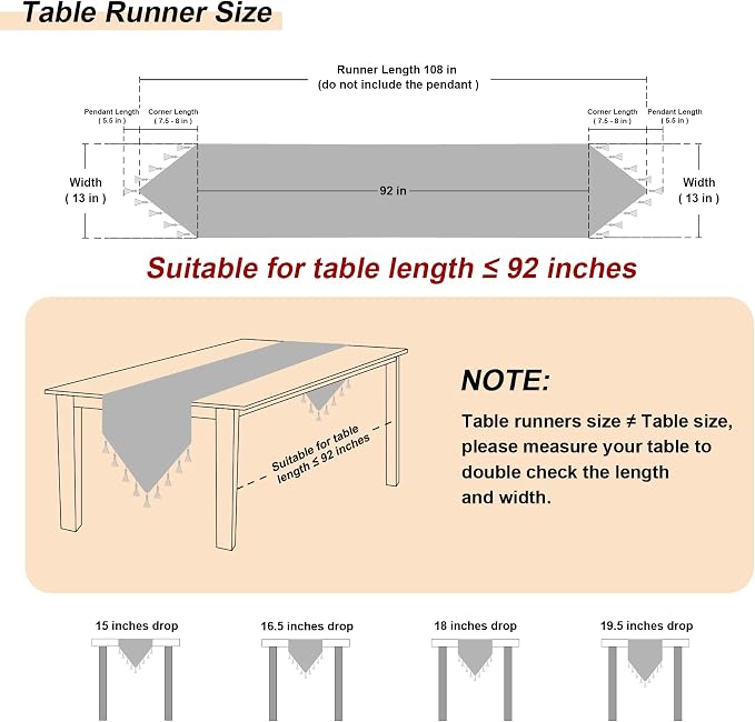 Loom and Mill Elegant Damask Jacquard Table Runner 13x108 inch - Image 2