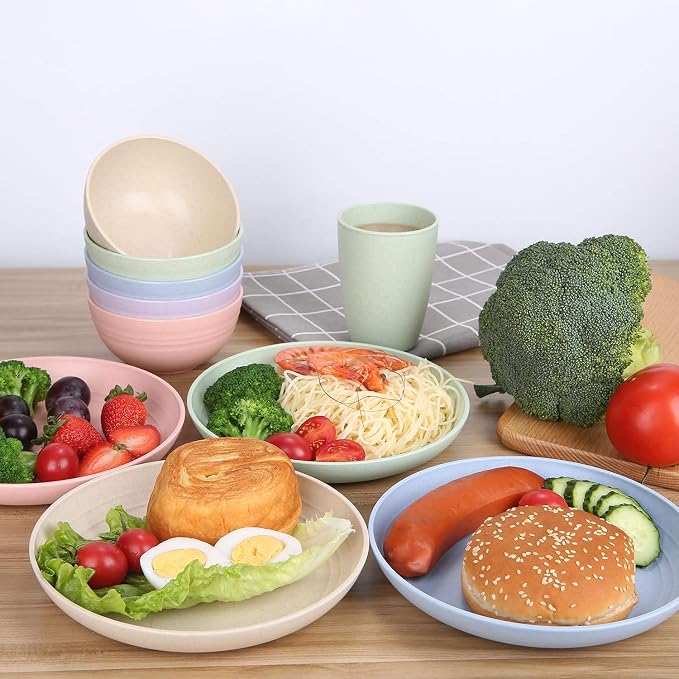 8.8 Inches Unbreakable Wheat Straw Plates - Image 5