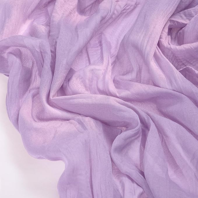 Cheesecloth Table Runner Summer Boho Wedding Birthday Party Home Decor | Lilac - Image 2