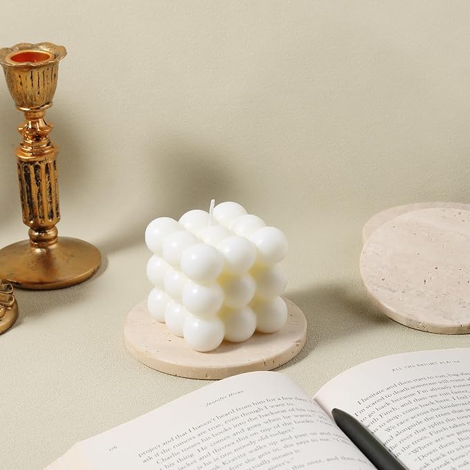 Travertine Coasters, Marble Coaster Set of 4 - Image 7