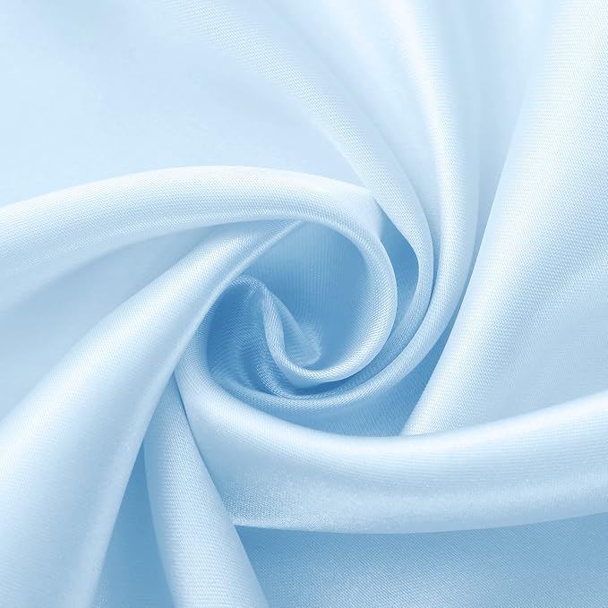 Horbaunal 6 Pack Satin Runners 12 x 108 Inch, Pale Blue | Bright Silky Smooth - Image 6