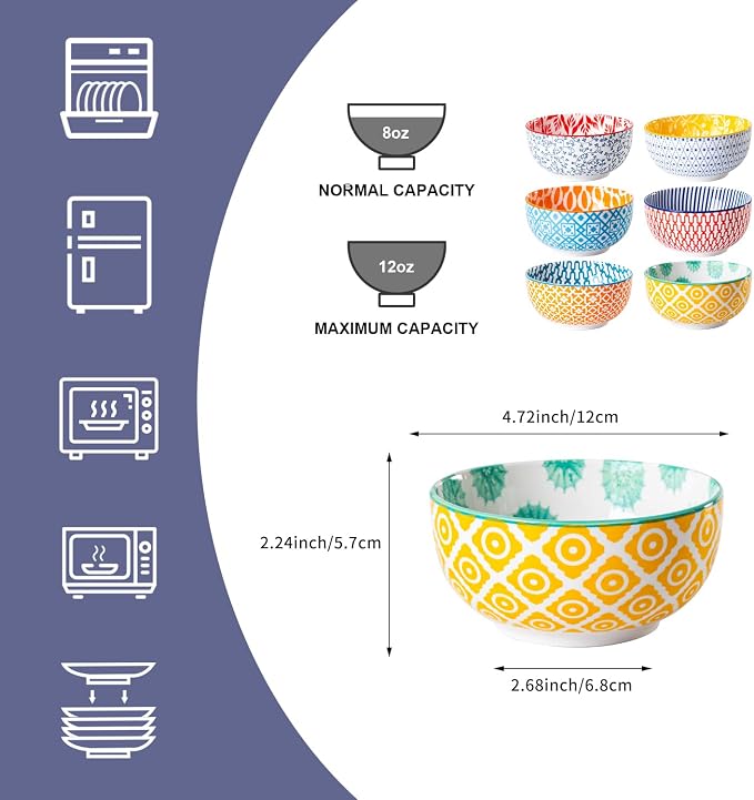 Ceramic Dessert Bowls Set - Image 4