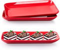 DELLING 12 Inch Rectangular Serving Platter Set of 3, Appetizer Salad Dessert by Delling-HappyFoodieCreator