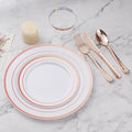BESTVIP 450PCS Rose Gold Dinnerware Set by Bestvip