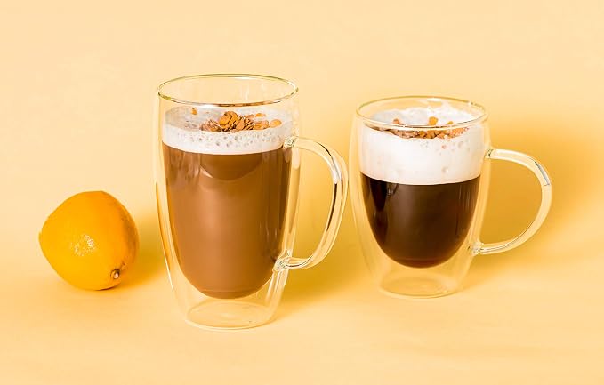MEWAY 12oz/4 pack Coffee Mugs, Cappuccino - Image 5