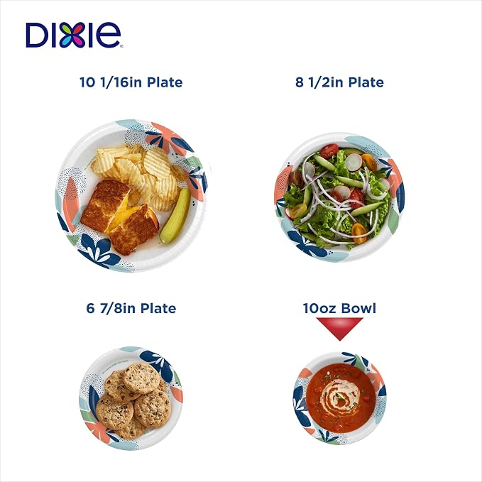 Dixie Disposable Paper Bowls 10oz, 35 CT | Microwave Safe and Cut-Resistant - Image 6