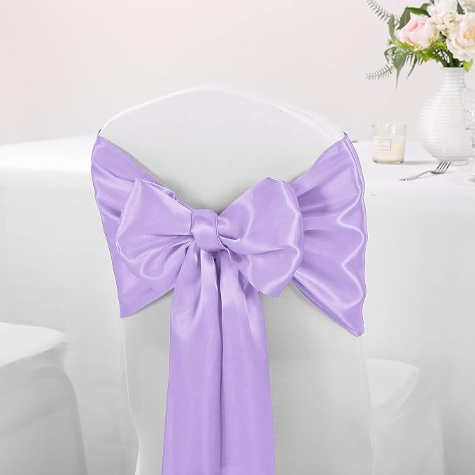 5-Pack Satin Table Runner Lavender 12 x 108 inches Long, Table Runners - Image 7