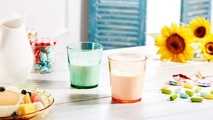 SCANDINOVIA - 8 oz Unbreakable Premium Juice Glasses Kid Cups- Set of 4 - Super - Image 6