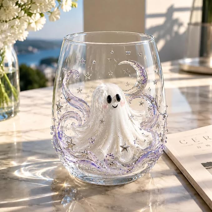 3D Halloween Artisan Glassware Collection Halloween Glass Cups | Drinking Glass - Image 7