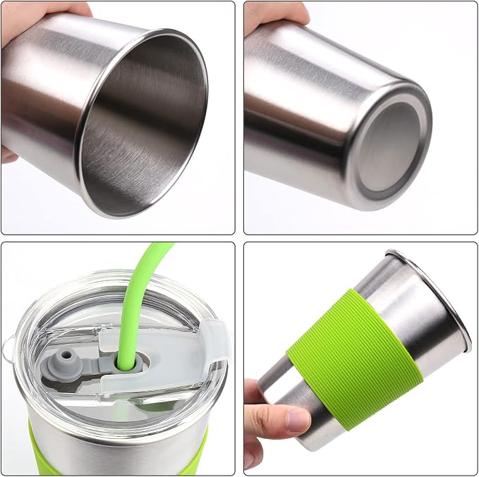 Kids Tumbler with Lids and Straws, Pint Cups - Image 6